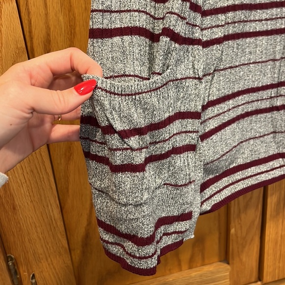 Mudd Lightweight Striped Cardigan - Picture 3 of 4